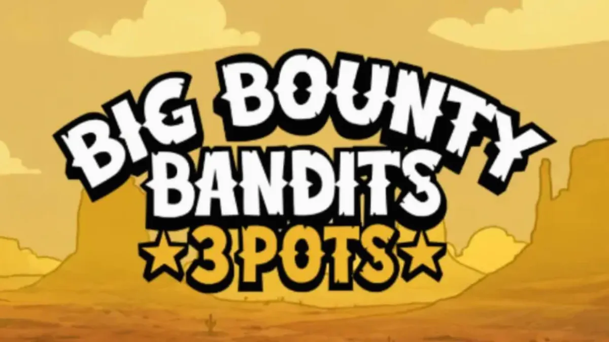 Tampilan visual slot Big Bounty Bandits dengan gaya animasi rubber-hose
