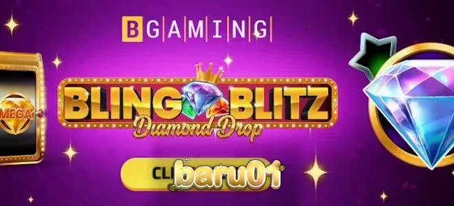 Tampilan visual mewah dari Bling Blitz Diamond Drop